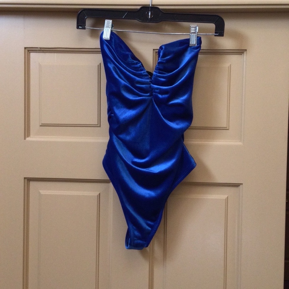 Elegant Blue One-Piece body suit